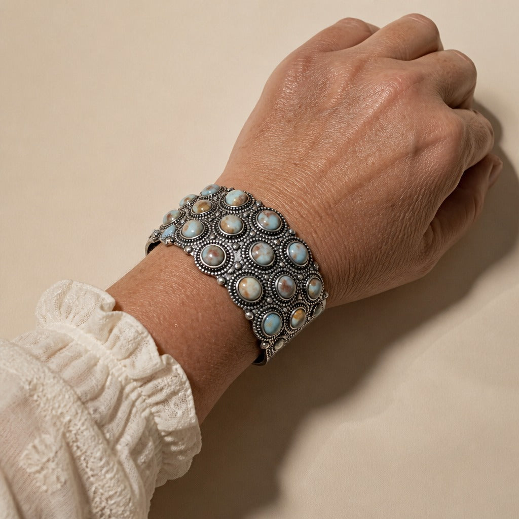 Vintage Natural Stone Bangle