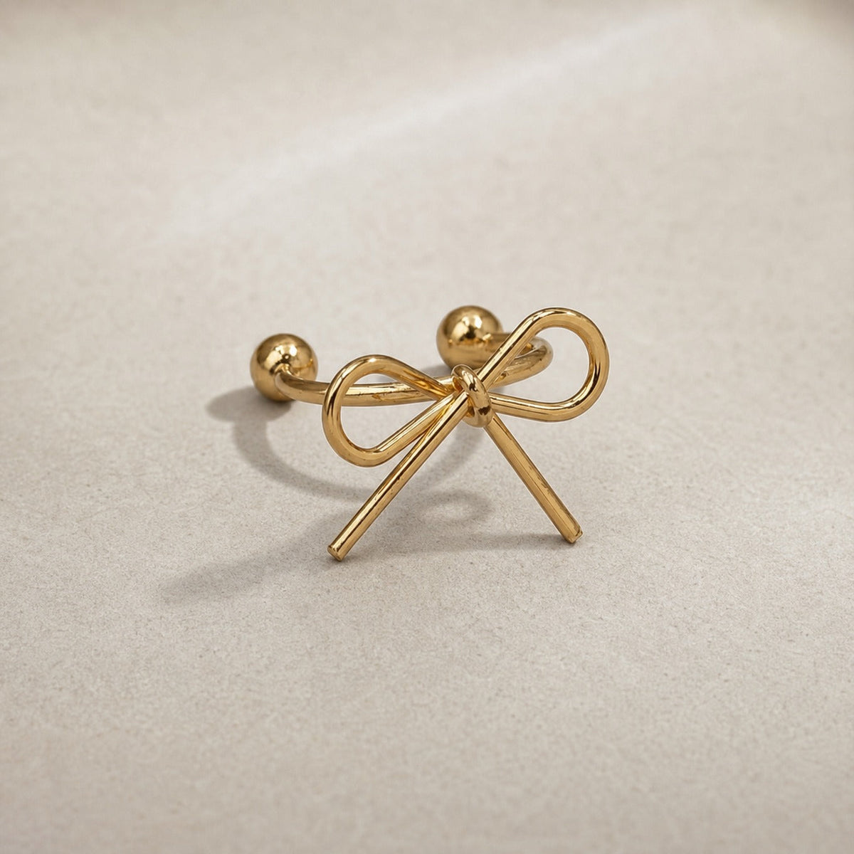 Graceful Bow Ear Cuff
