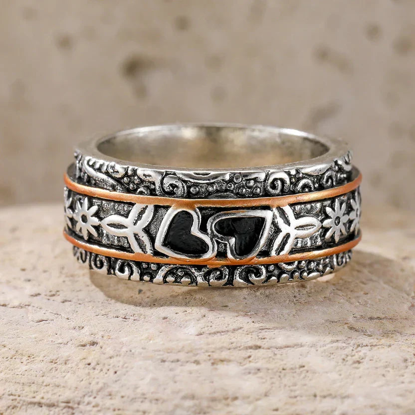 Engraved Silver Heritage Ring