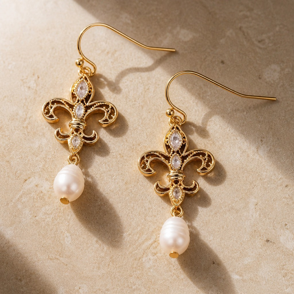 Pearl Treasure Drop Earrings