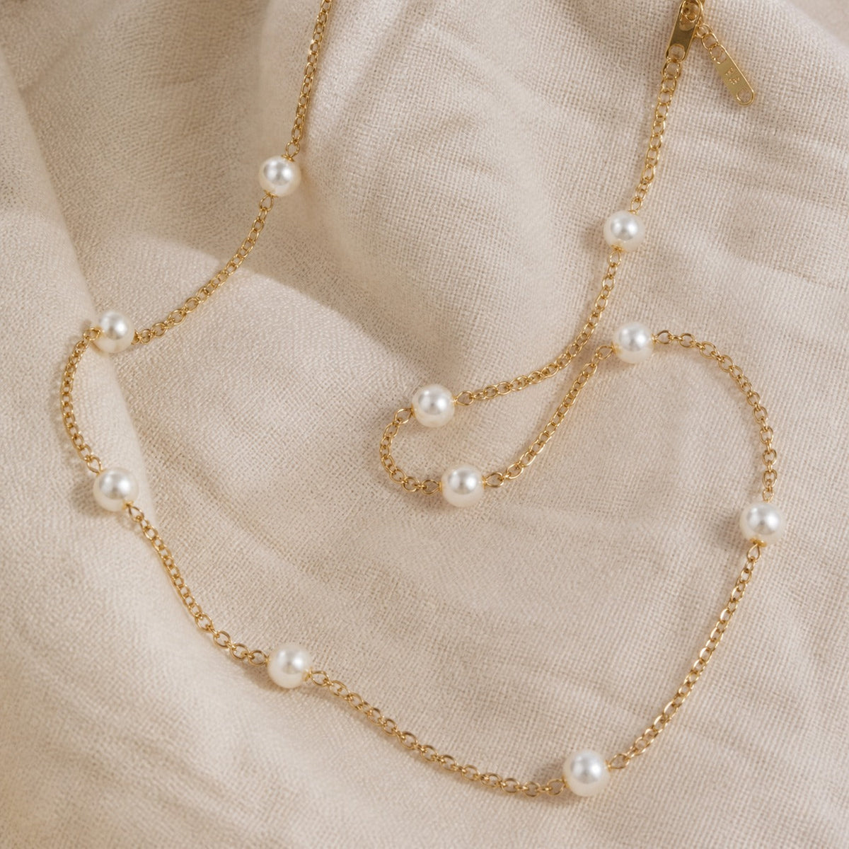 Timeless Gold Pearl Necklace