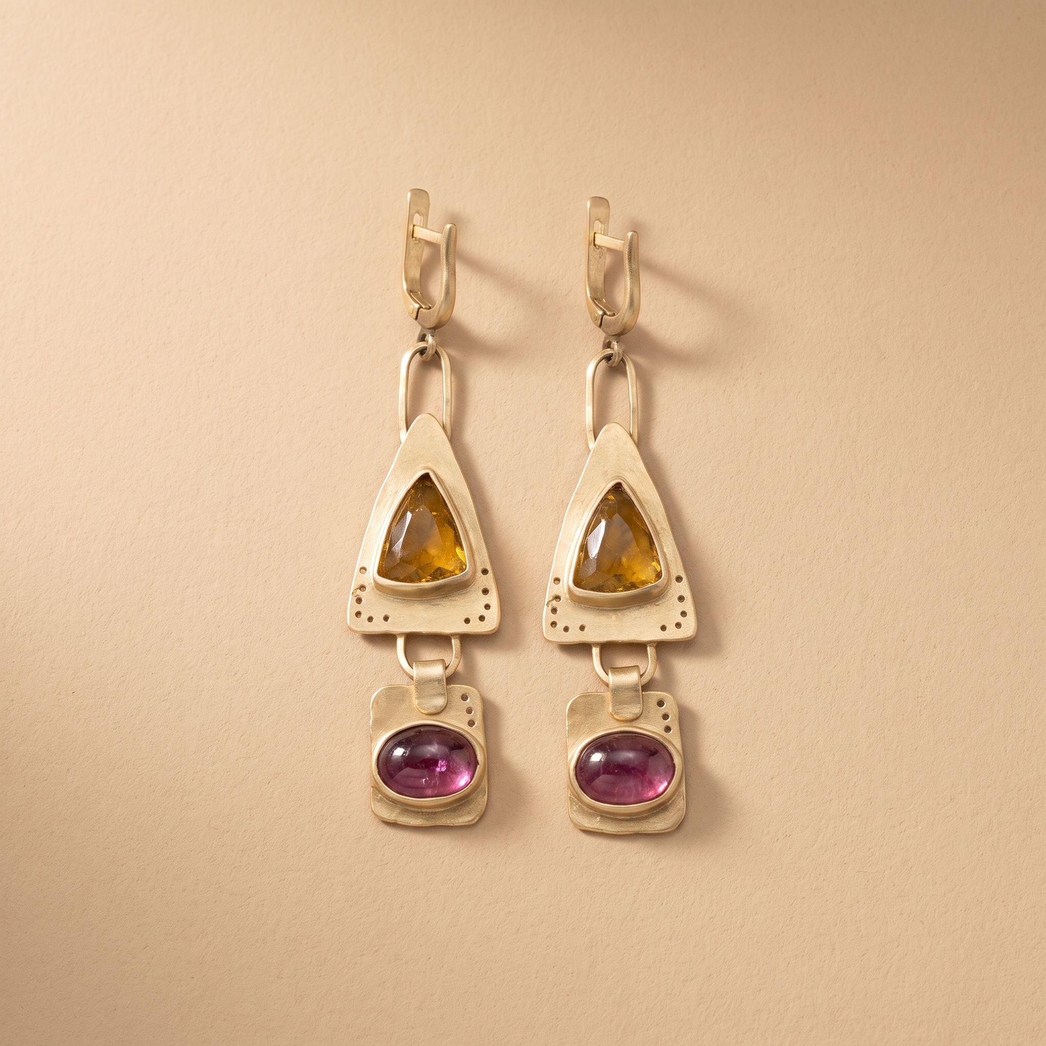 Vintage Triangle Earrings