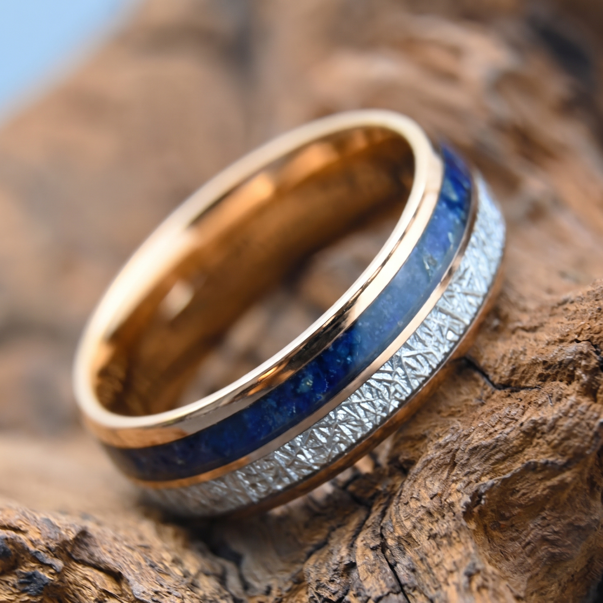 Titanium Carbon Frost Ring
