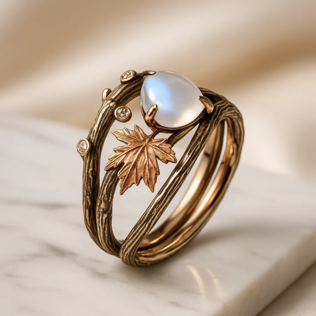 Moonstone Ethereal Aura Ring