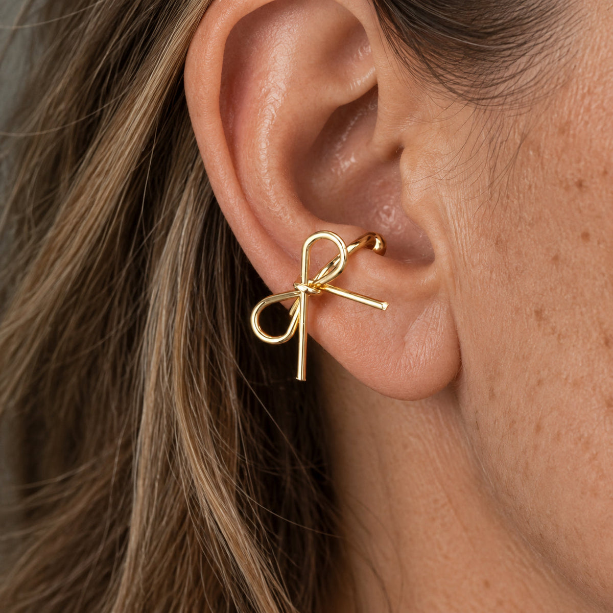 Graceful Bow Ear Cuff