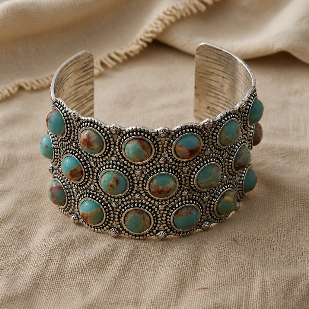 Vintage Natural Stone Bangle