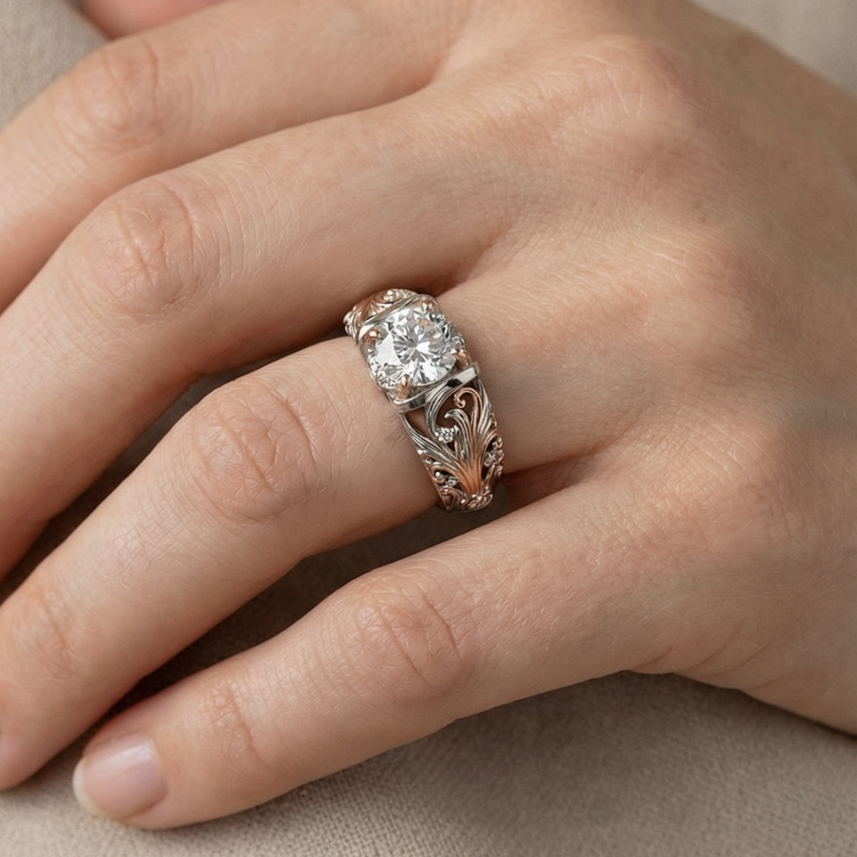 Crystal Reverie Statement Ring