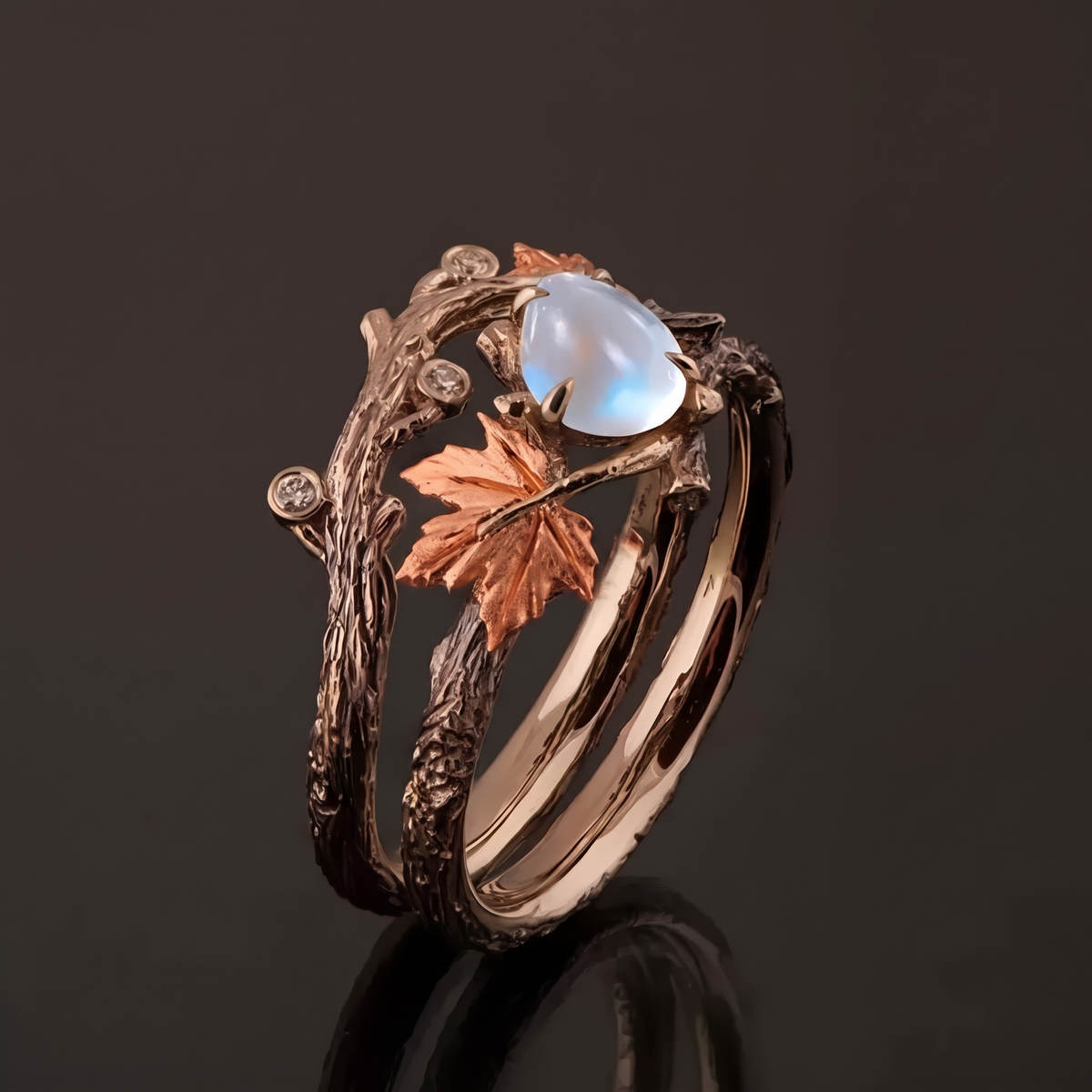 Moonstone Ethereal Aura Ring