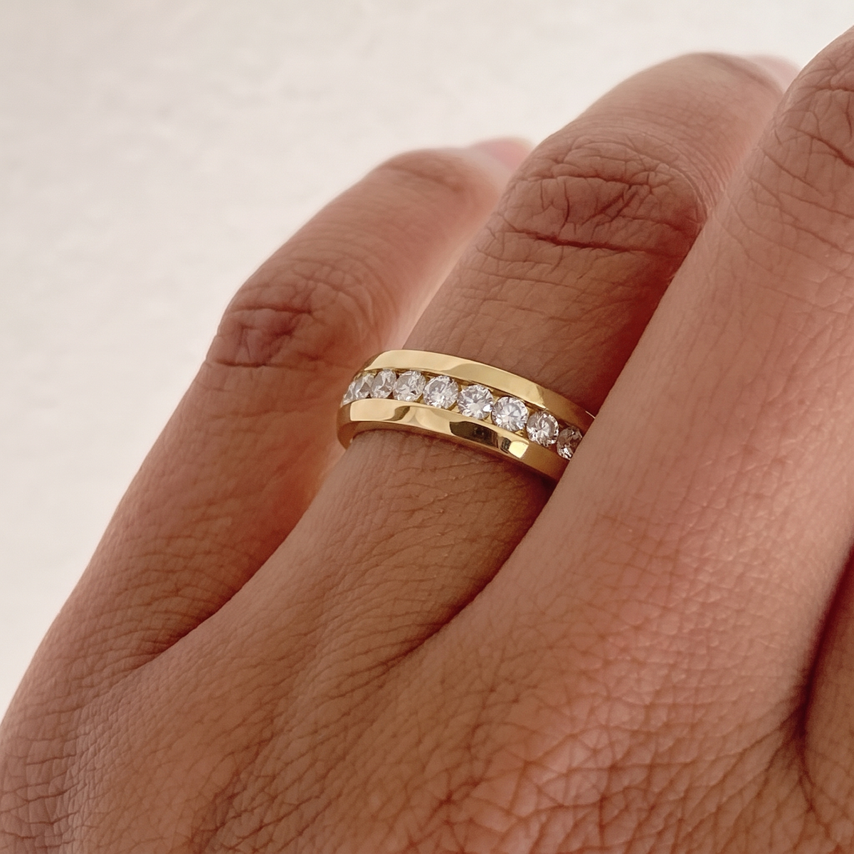 Vintage Zirconia Gold Ring