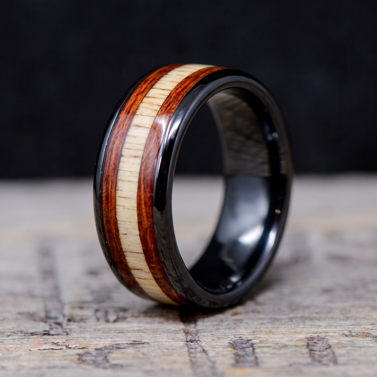 Copper Ocean Inlay Ring