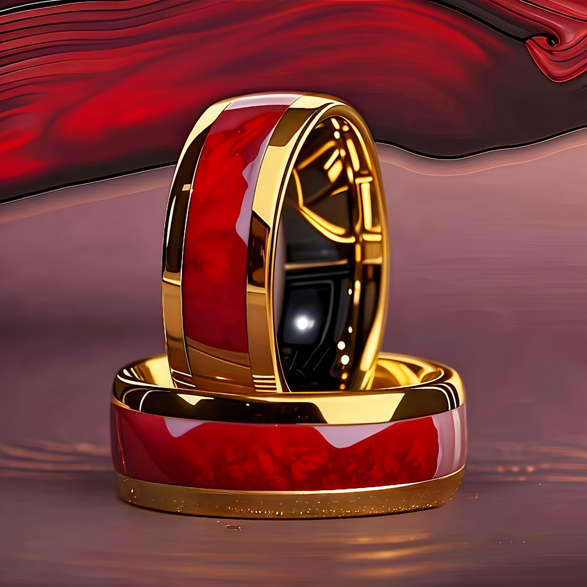 Crimson Gold Ring
