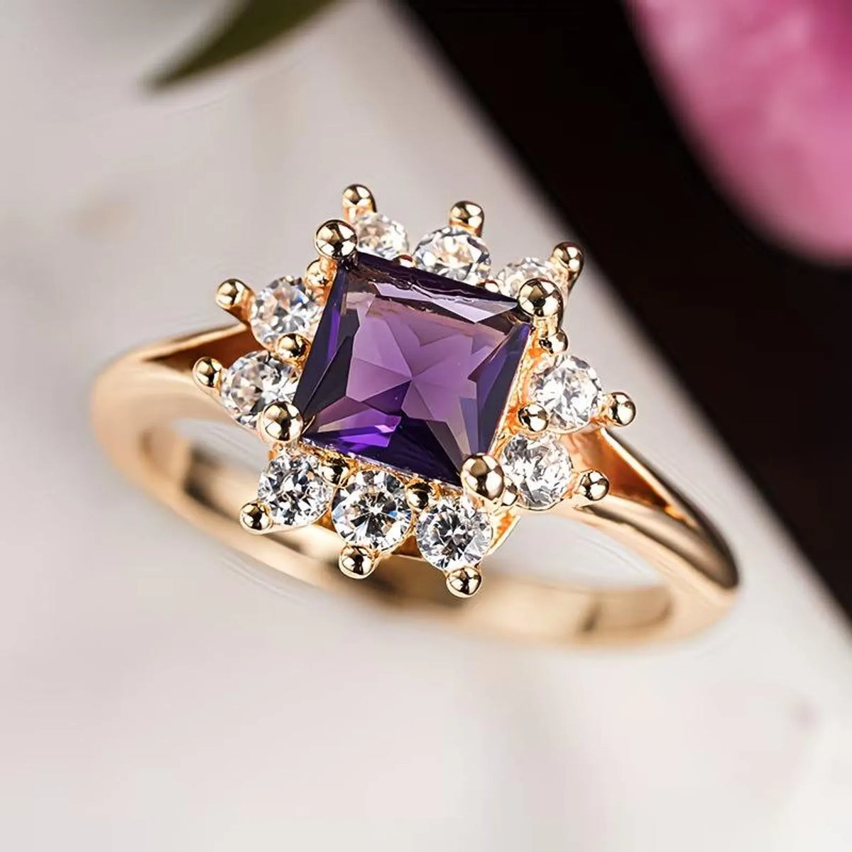 Princess Halo Statement Ring