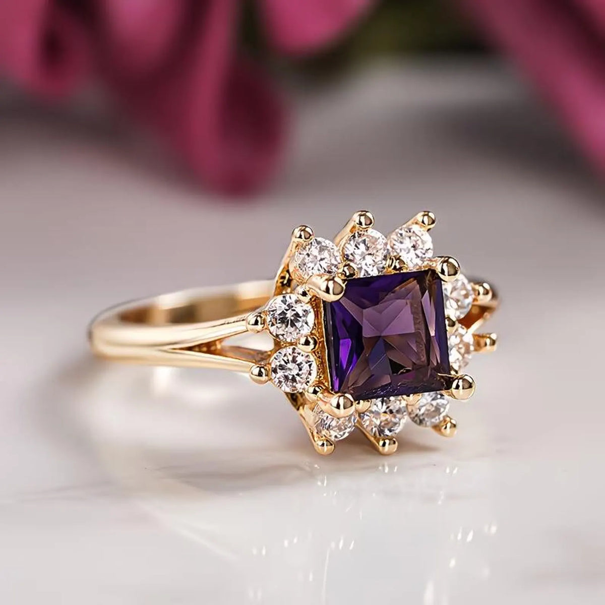 Princess Halo Statement Ring