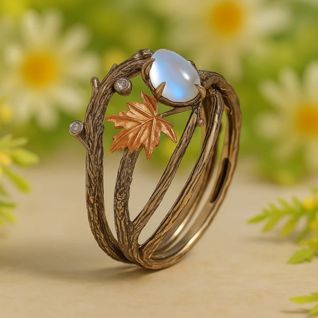 Moonstone Ethereal Aura Ring