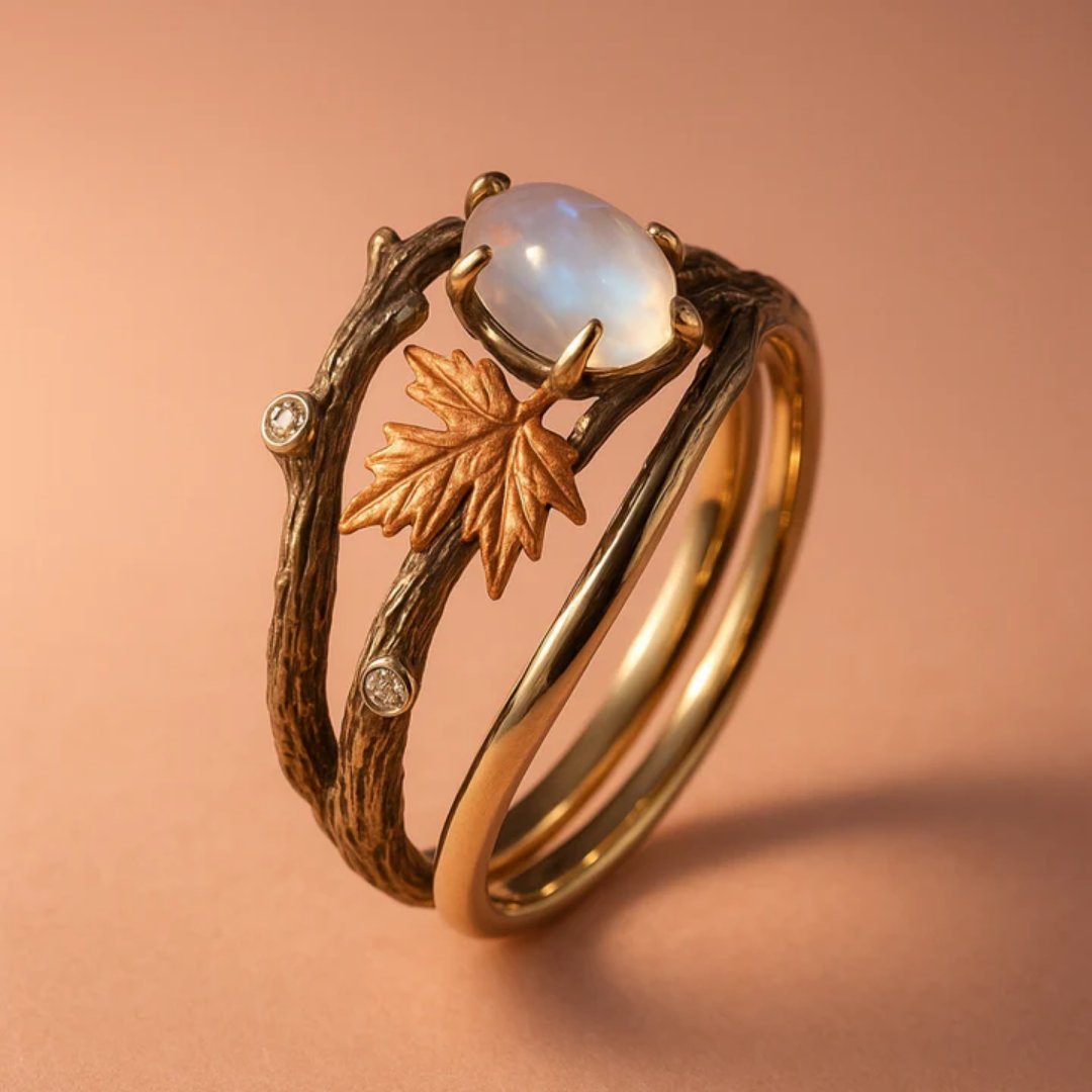 Moonstone Ethereal Aura Ring