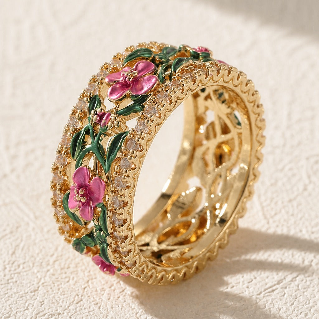 Artisan Botanical Accent Ring